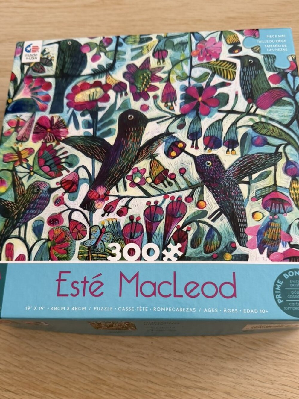 Ceaco 300 Piece Este Macleod Hummingbirds Interlocking Jigsaw Puzzle